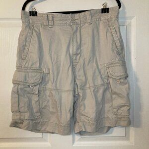 Polo Ralph Lauren Men's Khaki Classic Chino Cargo Shorts - 100% Cotton - Size 34